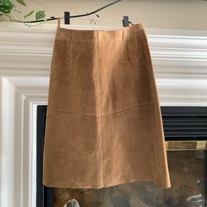 Isaac Mizrahi Target 💯 Tan Leather skirt 8
